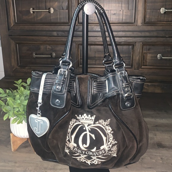 VINTAGE JUICY COUTURE VELOUR BAG - Picture 1 of 16
